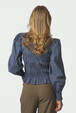 Blouse Check 'Marcia' - Blue - Neo Noir