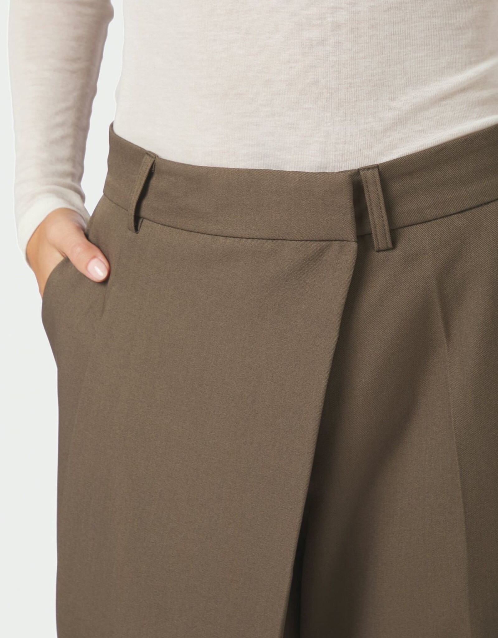 Broek Wrap 'Calina' - Dusty Brown - Neo Noir