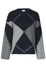 Pull Check 'Inga' - Navy - Neo Noir