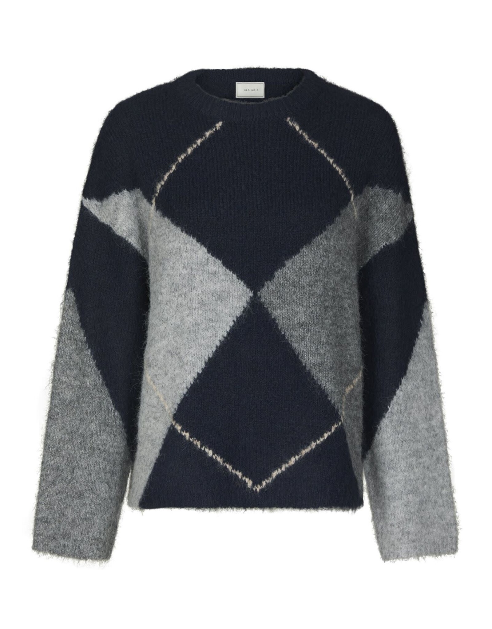 Pull Check 'Inga' - Navy - Neo Noir