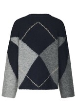Pull Check 'Inga' - Navy - Neo Noir