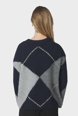 Pull Check 'Inga' - Navy - Neo Noir