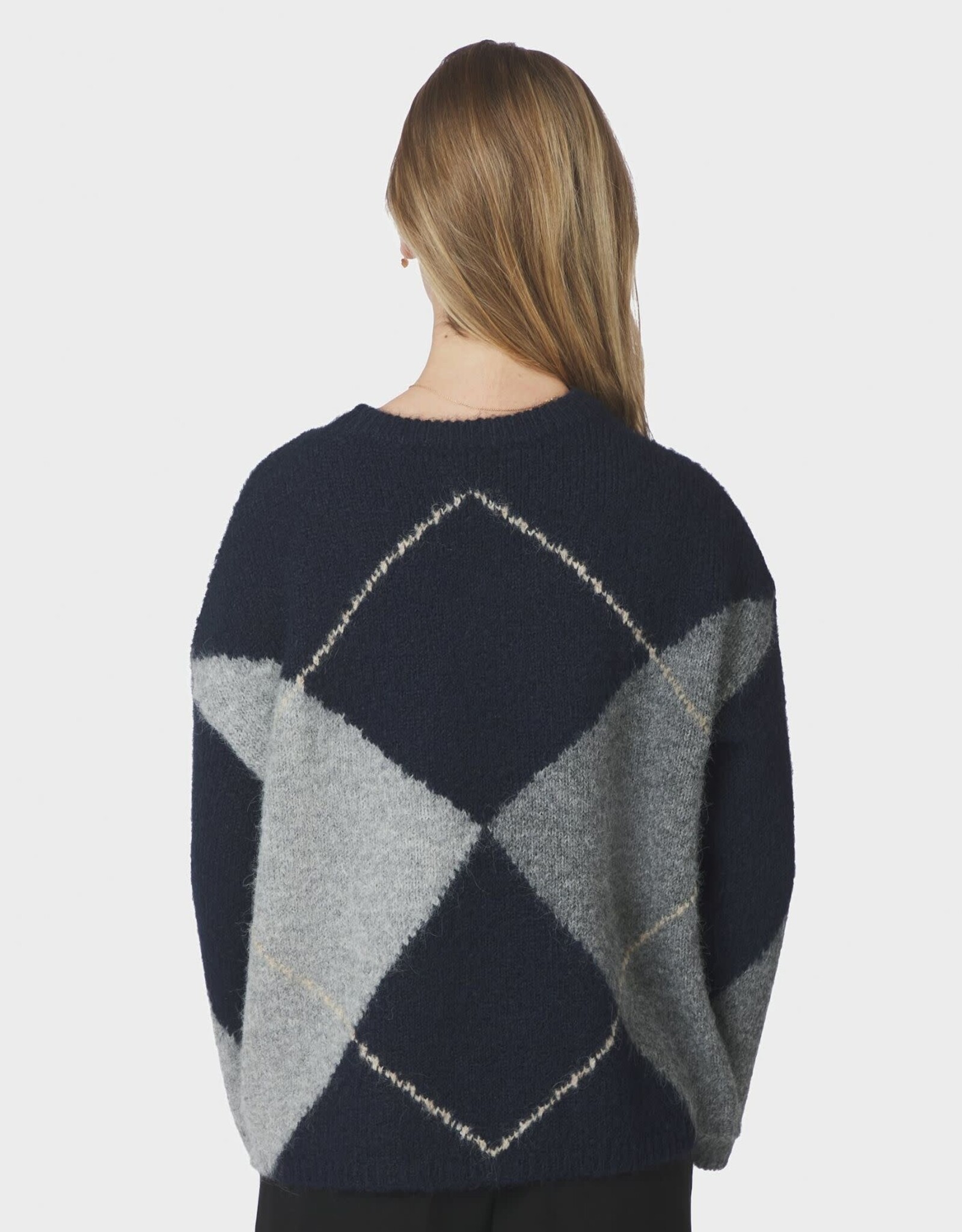 Pull Check 'Inga' - Navy - Neo Noir