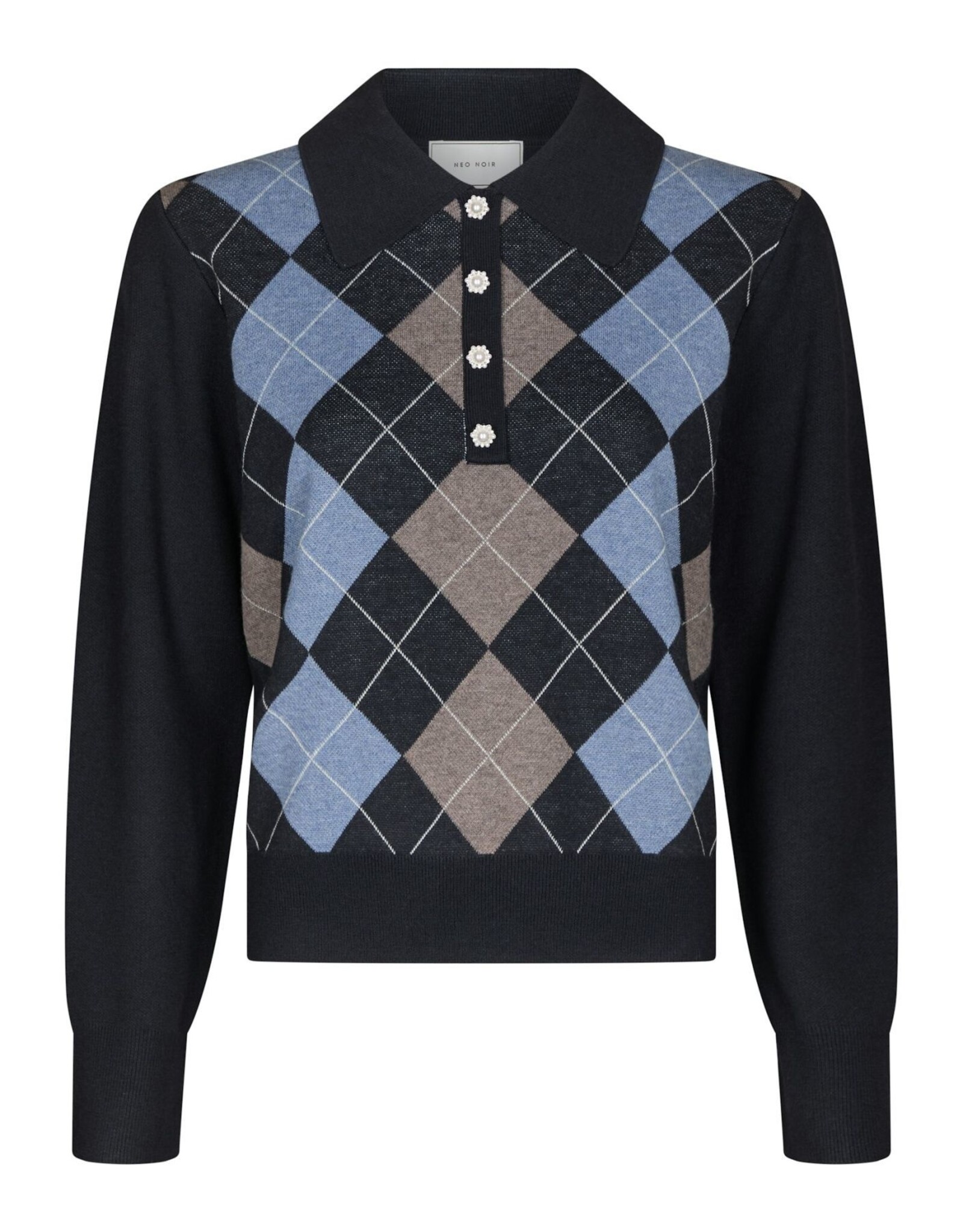 Pull Check 'Julina' - Navy - Neo Noir