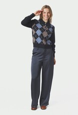 Pull Check 'Julina' - Navy - Neo Noir