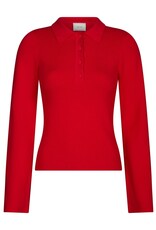 Polo Knit 'Fannya' - Red - Neo Noir