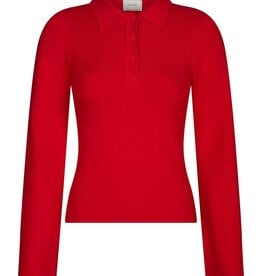 Polo Knit 'Fannya' - Red - Neo Noir