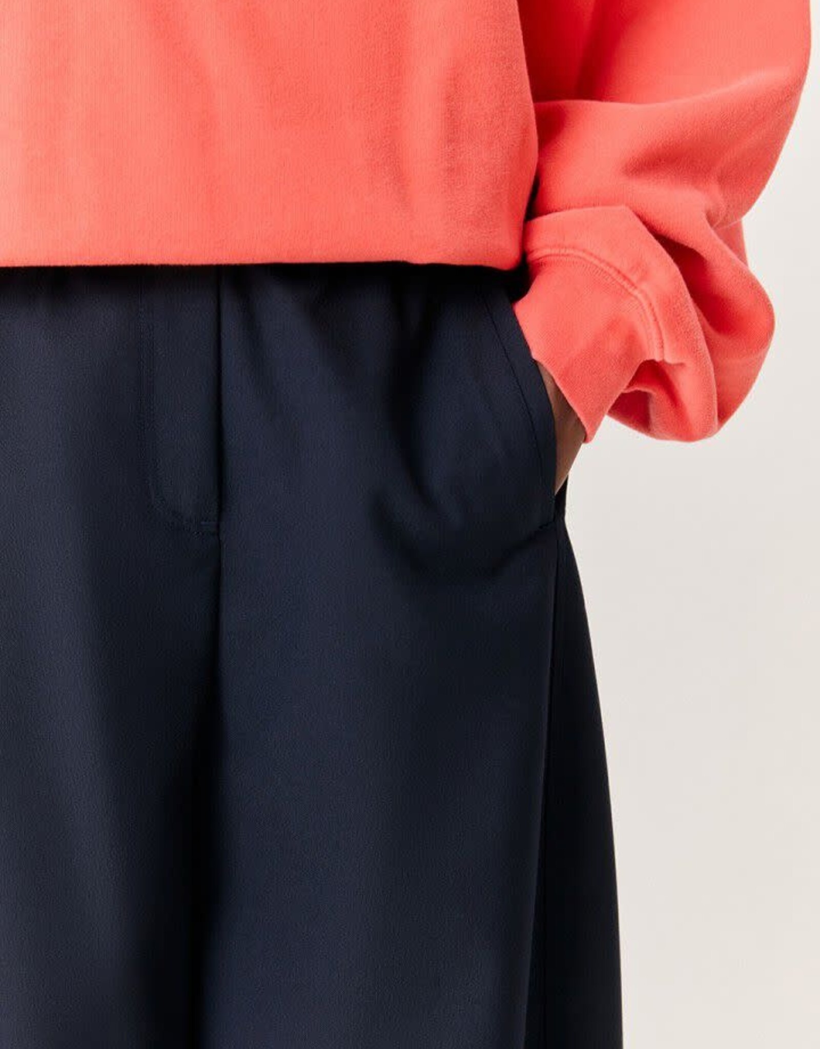 American Vintage Broek 'Ayany' - Navy - Aya10C -  American Vintage