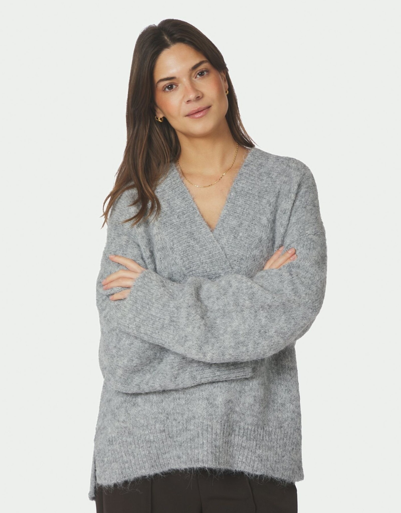 Pull 'Melli' - Grey Melange - Neo Noir