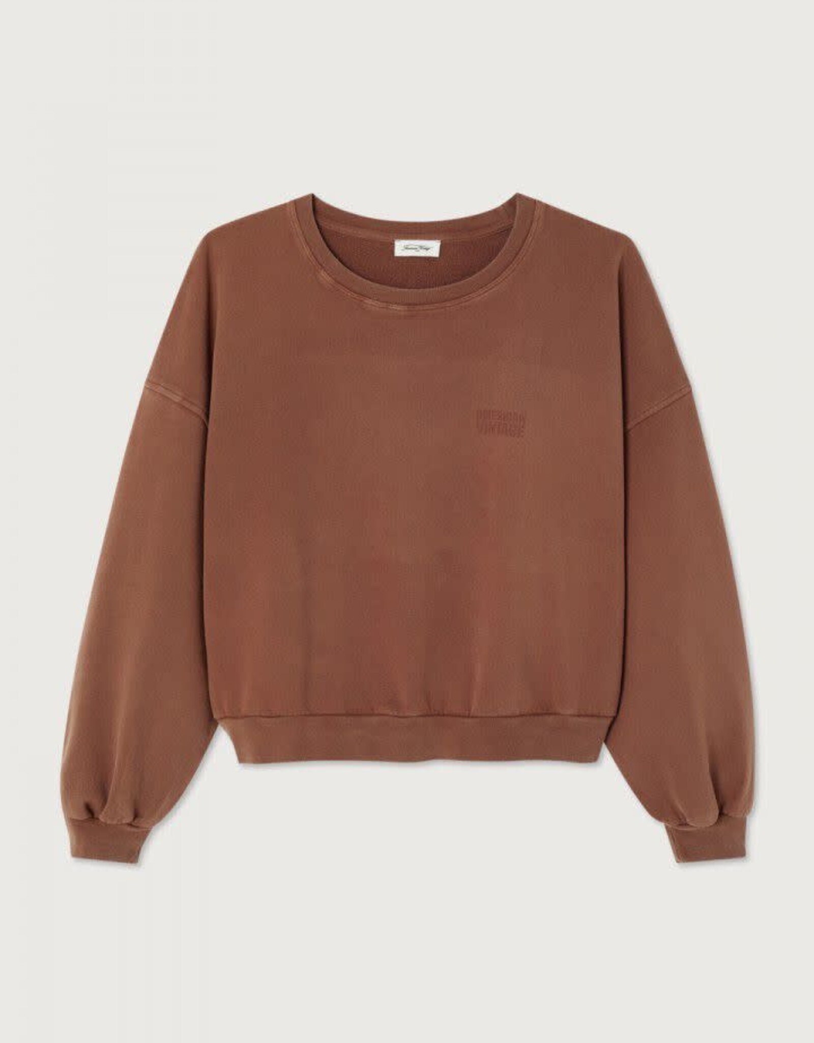 American Vintage Sweater 'Jitbay' - Noyer Vintage - Jit03A -   American Vintage