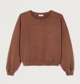 American Vintage Sweater 'Jitbay' - Noyer Vintage - Jit03A -   American Vintage