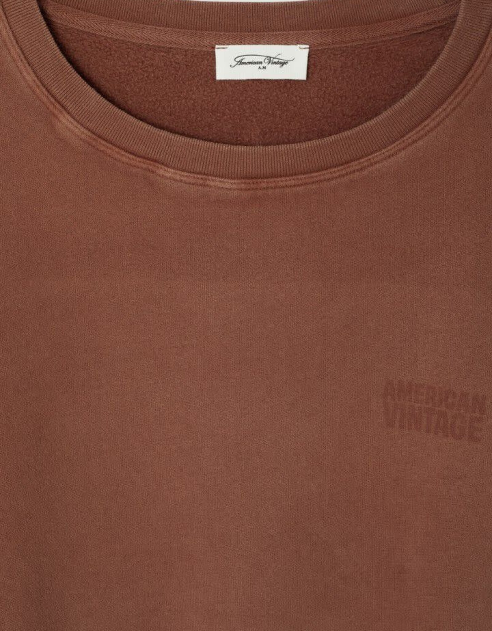 American Vintage Sweater 'Jitbay' - Noyer Vintage - Jit03A -   American Vintage