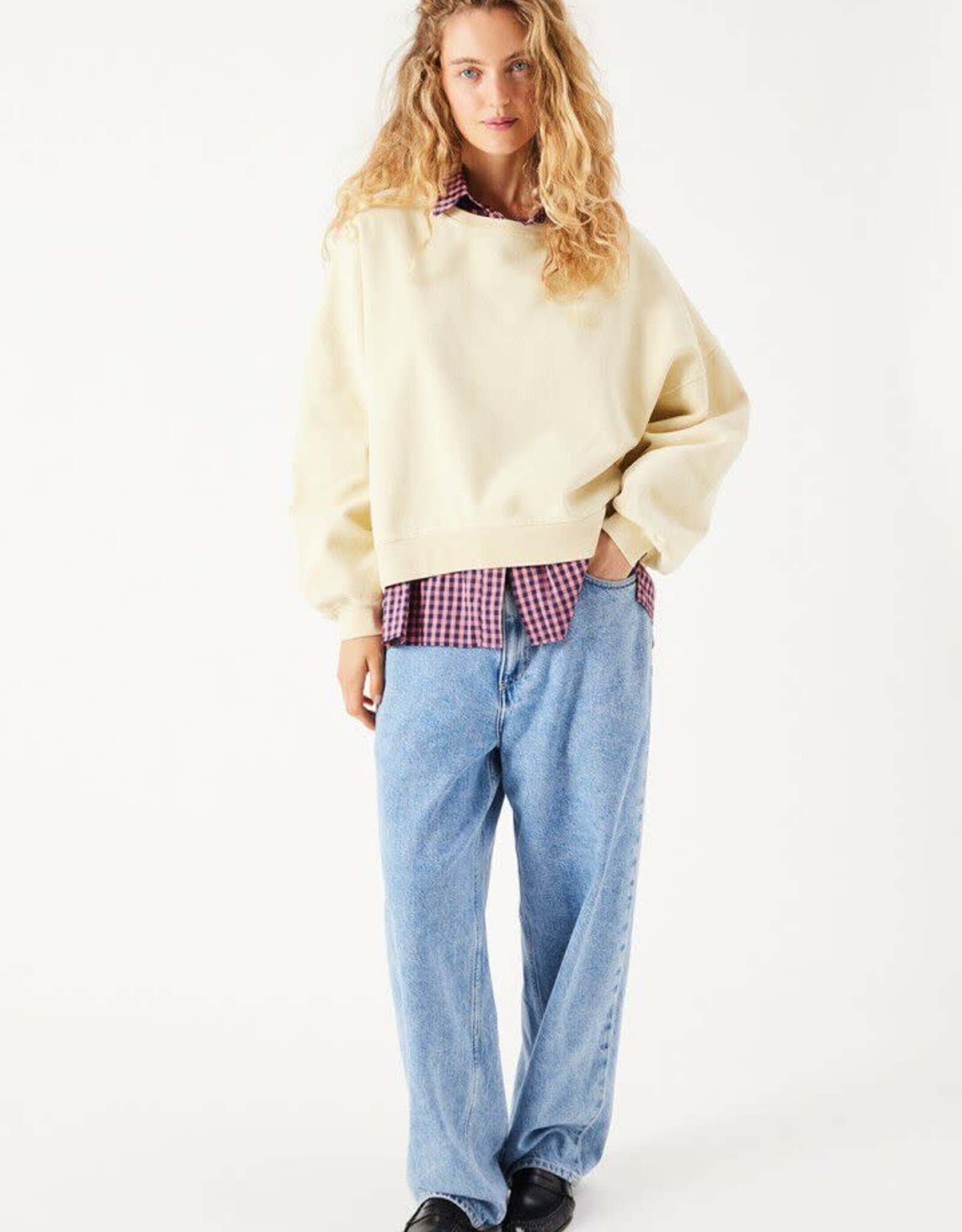 American Vintage Sweater 'Jitbay' - Limonade Vintage - Jit03A -   American Vintage