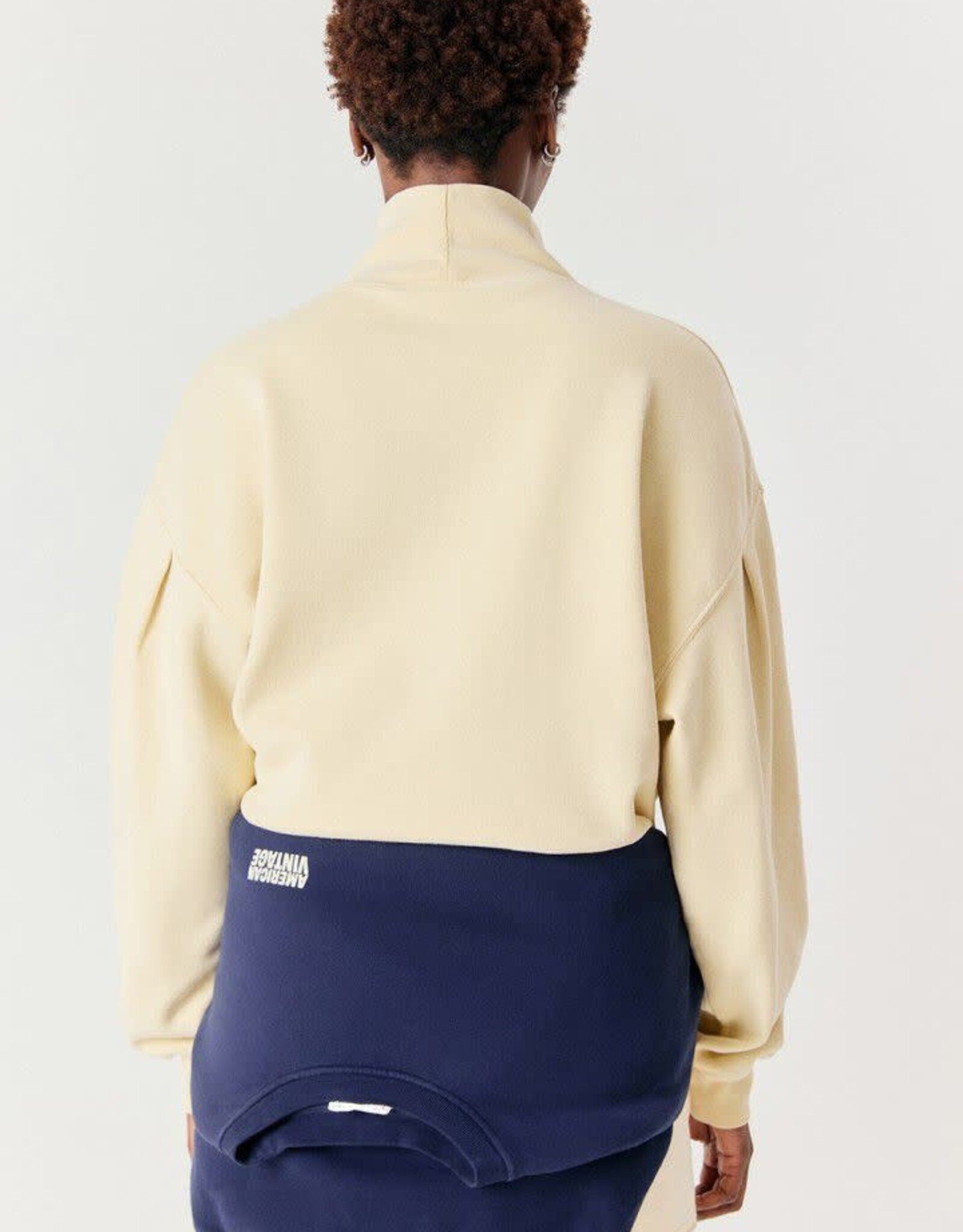 American Vintage Sweater 'Jitbay' - Limonade Vintage - Jit03AB-   American Vintage