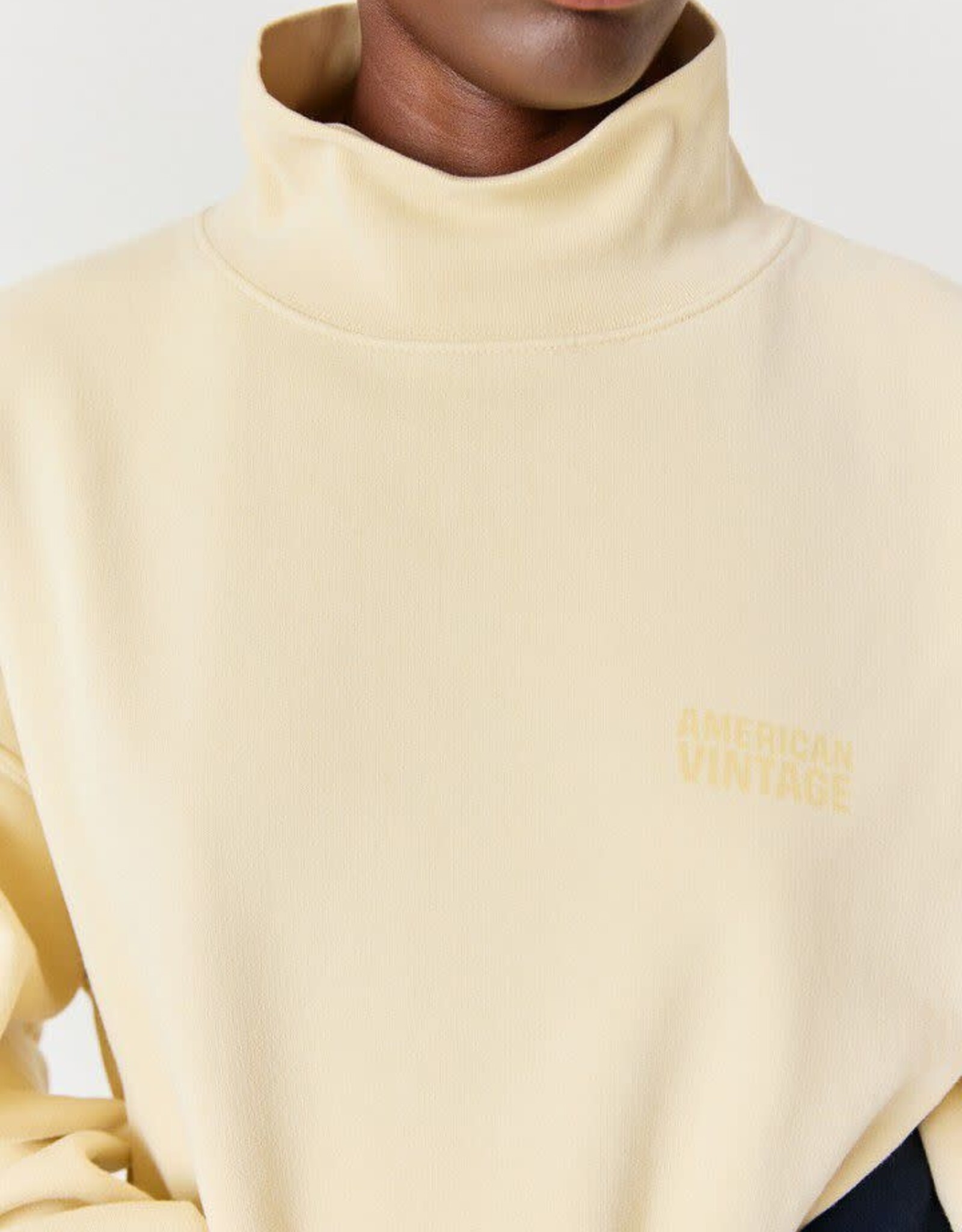 American Vintage Sweater 'Jitbay' - Limonade Vintage - Jit03AB-   American Vintage