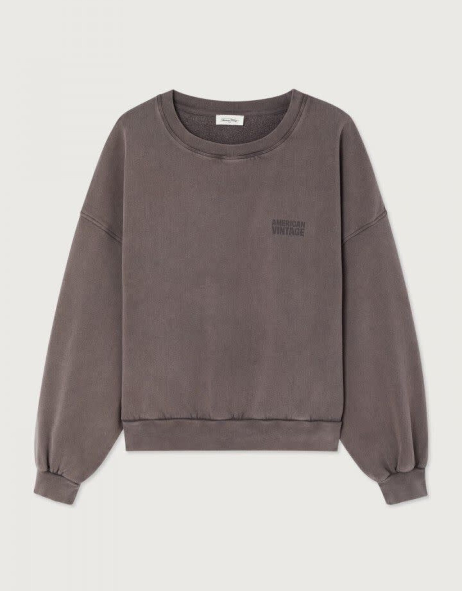 American Vintage Sweater 'Jitbay' - Cendre Vintage - Jit03A -   American Vintage