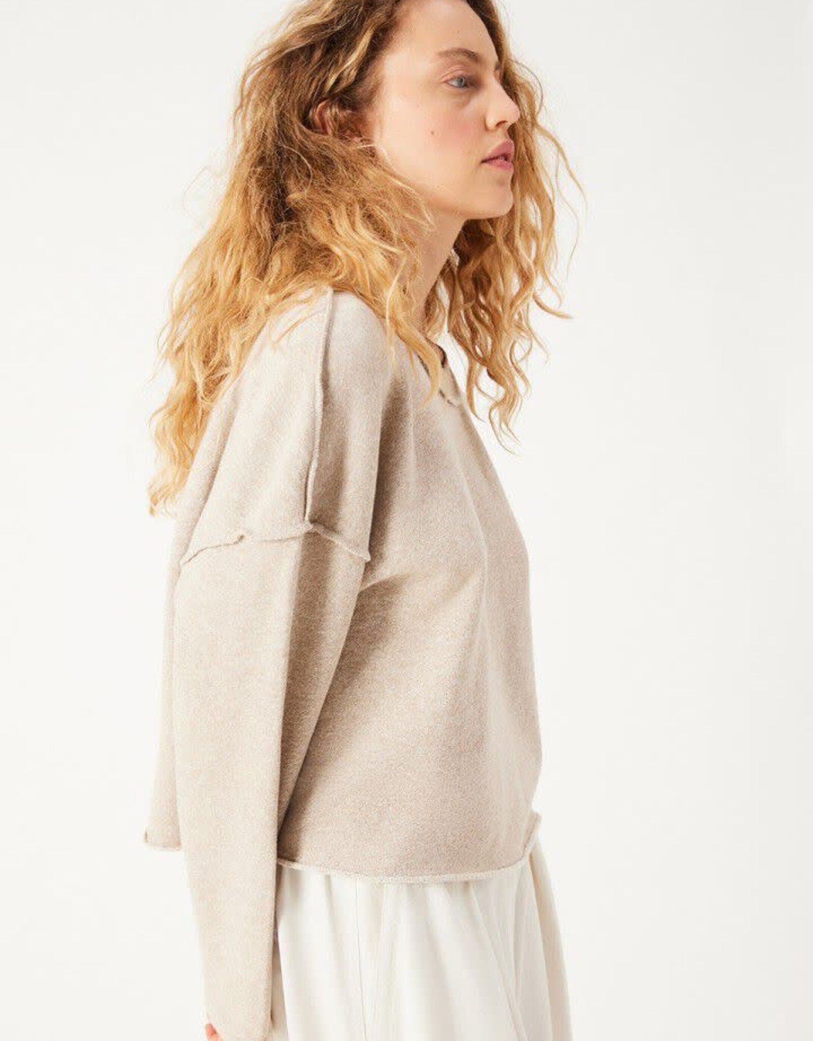 American Vintage Sweater 'Dantown' - Ice Cream Melange - Dan03A -  American Vintage