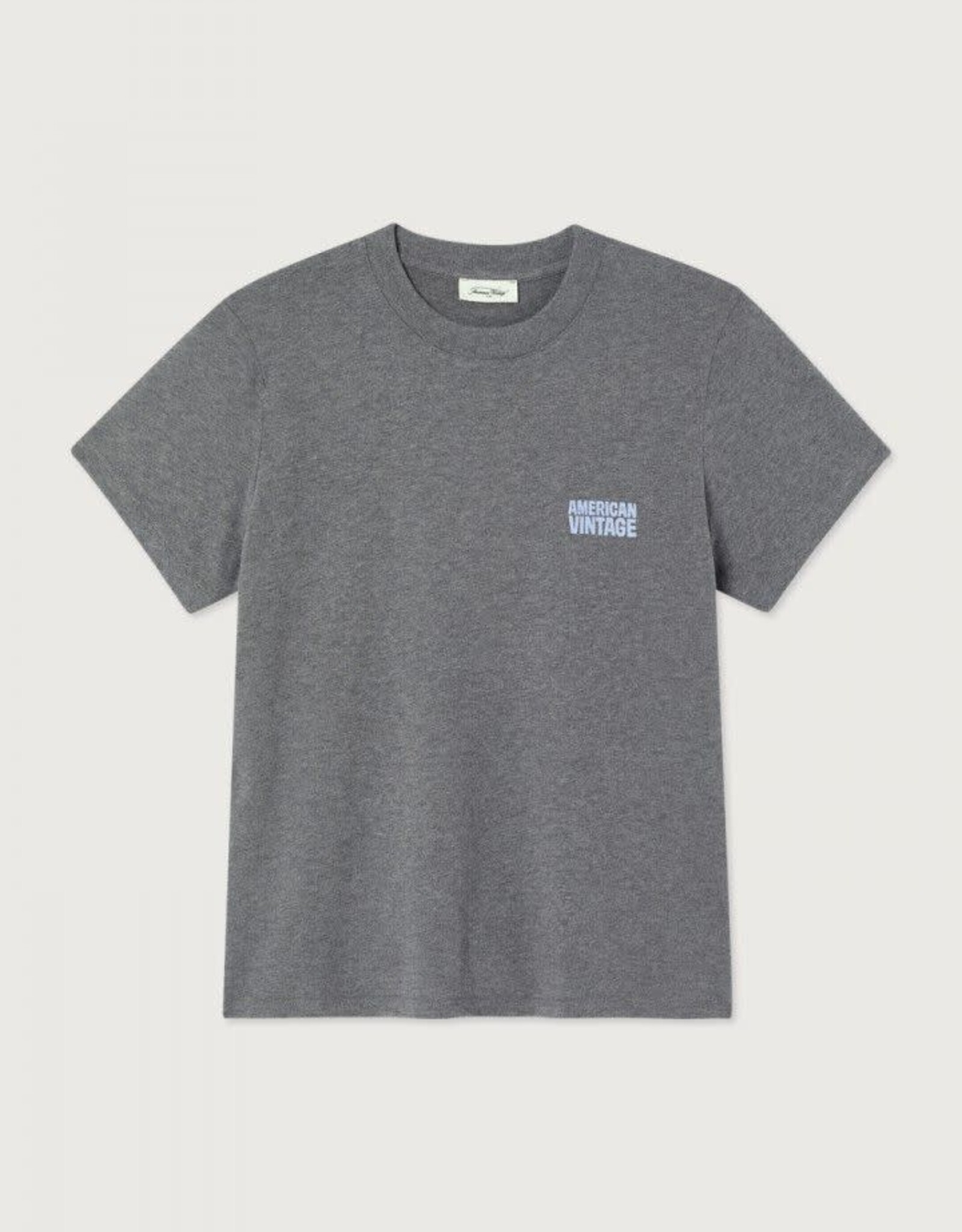 American Vintage T- Shirt Korte Mouw  'Ykobow' - Granite Chine  - Yko02C -  American Vintage