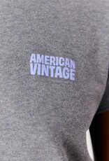 American Vintage T- Shirt Korte Mouw  'Ykobow' - Granite Chine  - Yko02C -  American Vintage