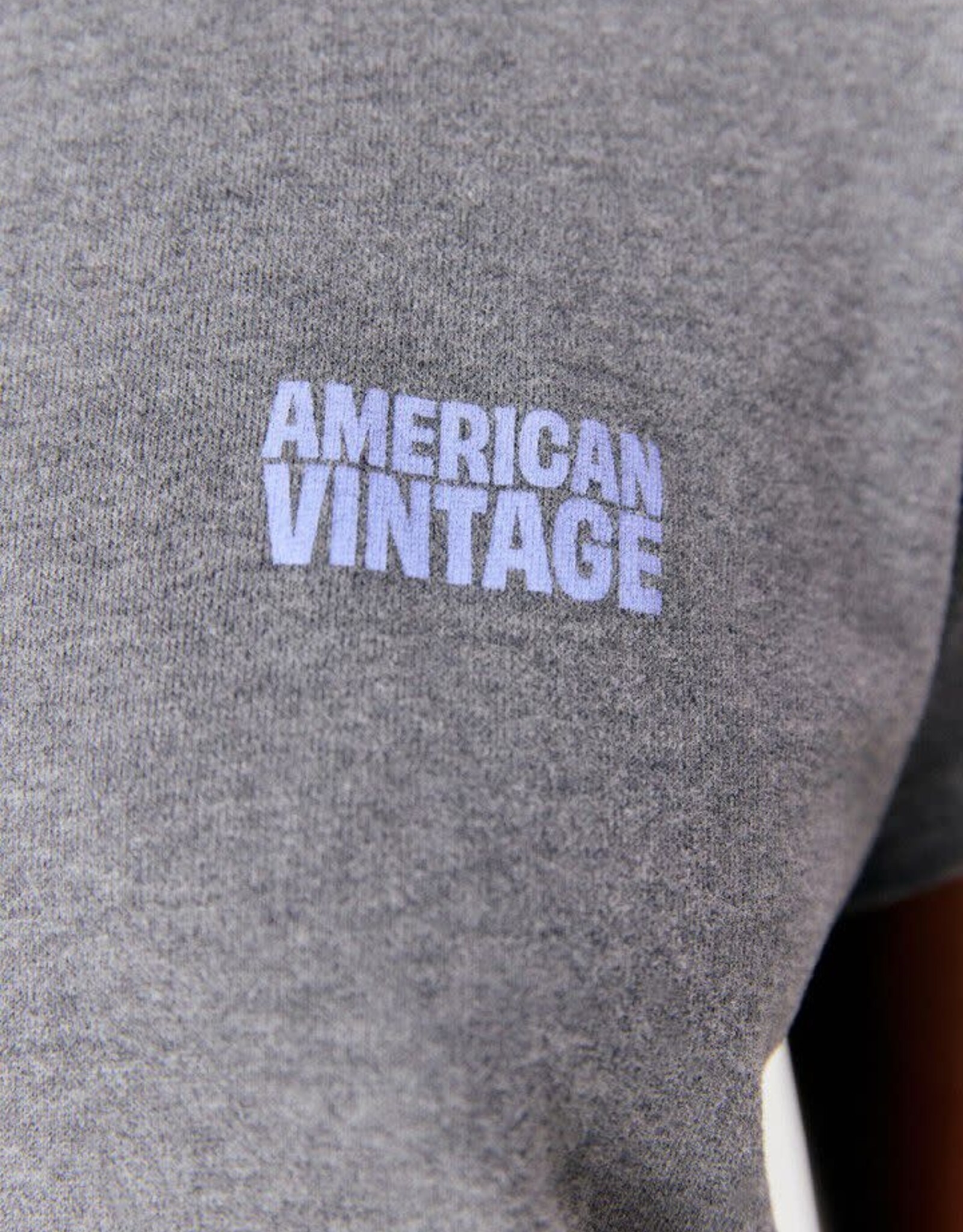 American Vintage T- Shirt Korte Mouw  'Ykobow' - Granite Chine  - Yko02C -  American Vintage