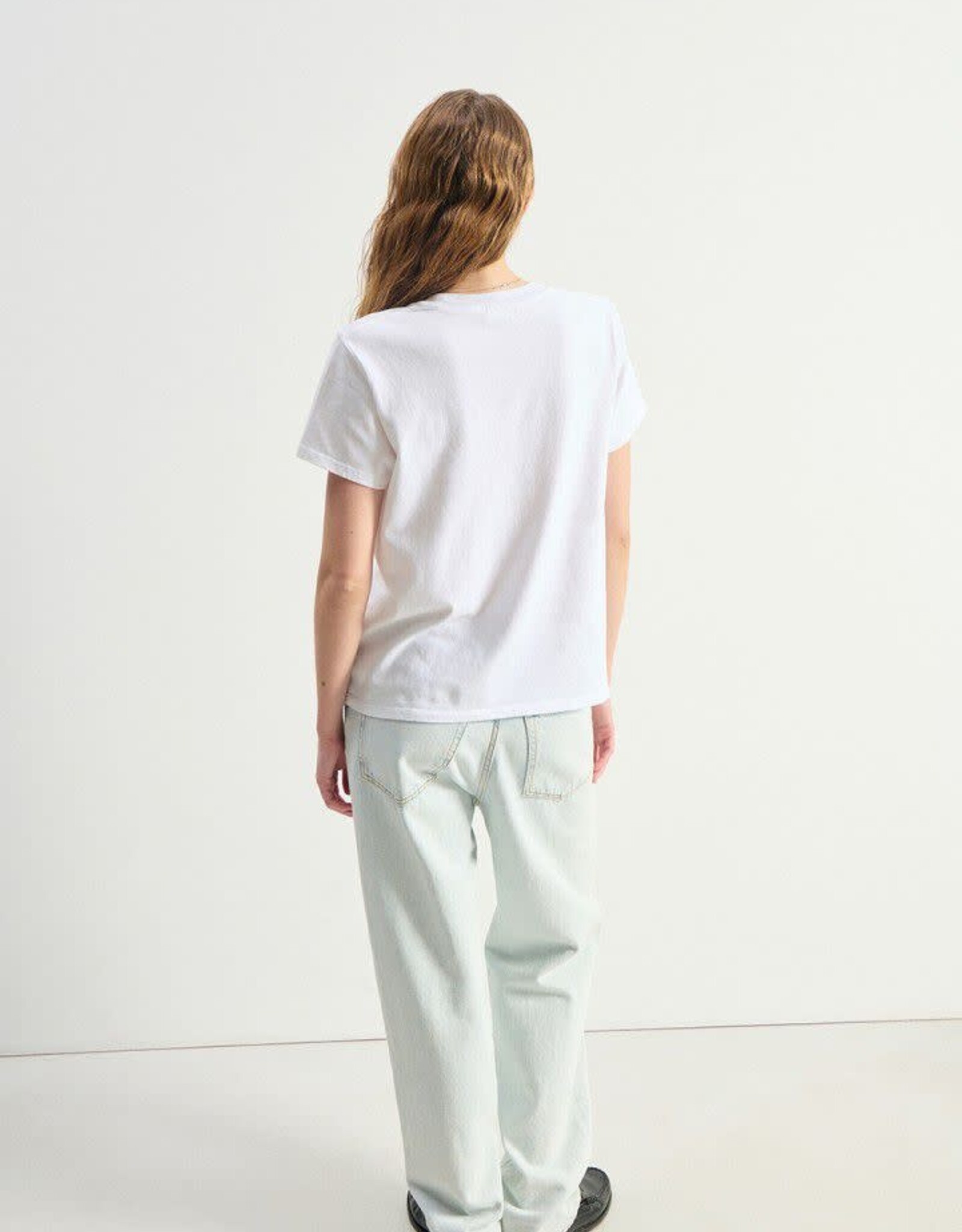 American Vintage T- Shirt Korte Mouw 'Ykobow' - Blanc - Yko02C -  American Vintage