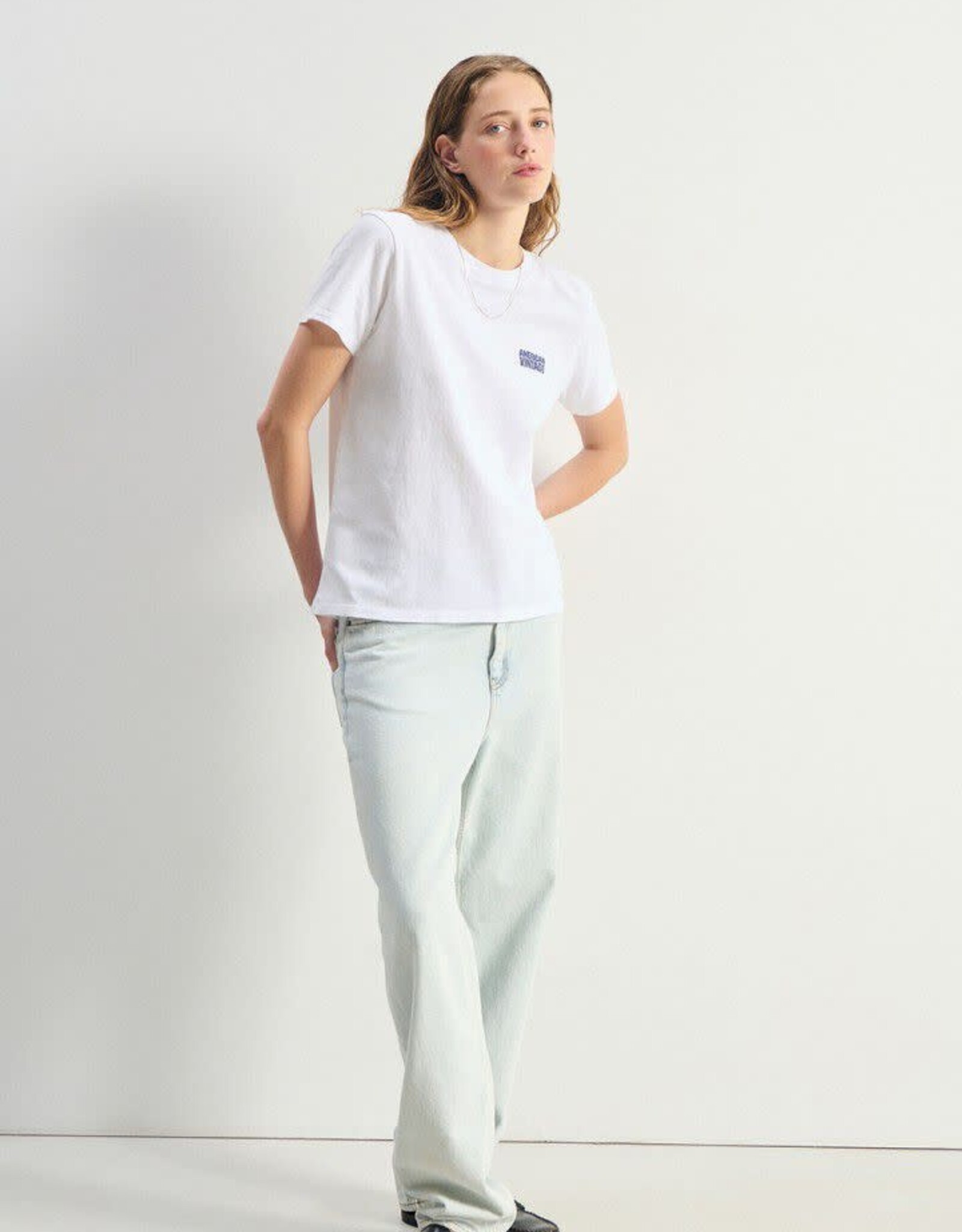 American Vintage T- Shirt Korte Mouw 'Ykobow' - Blanc - Yko02C -  American Vintage