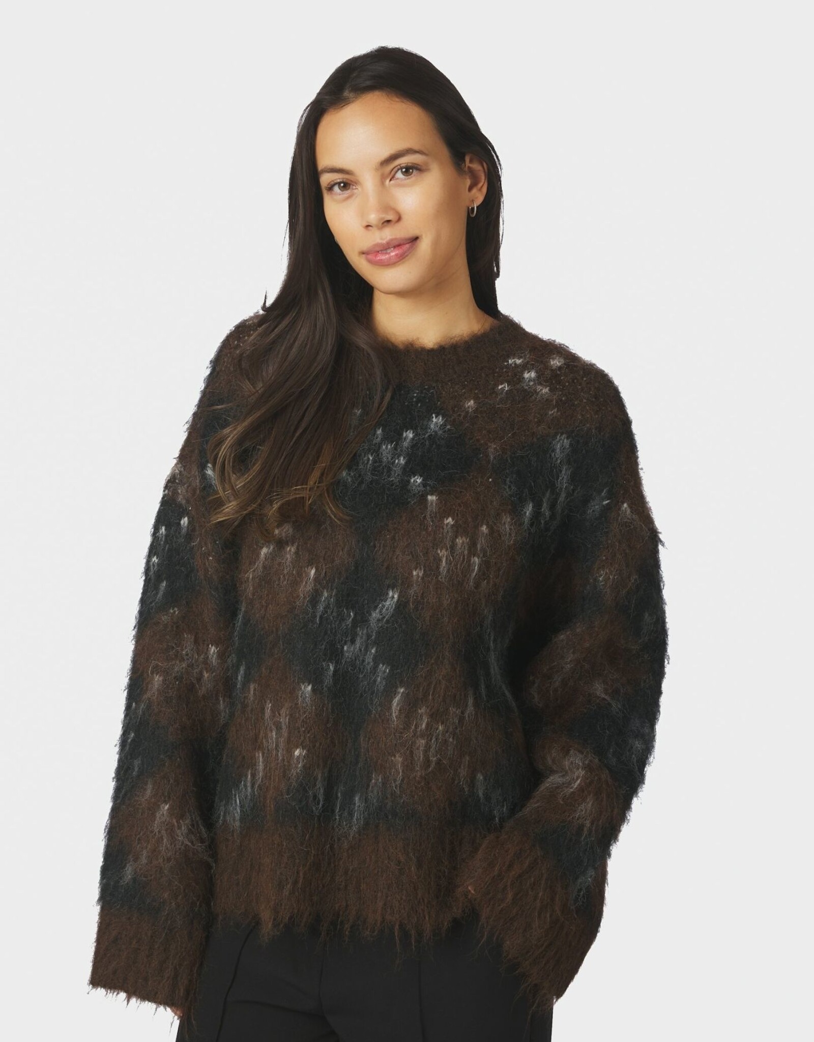 Pull Check 'Roeme' - Dark Brown - Neo Noir