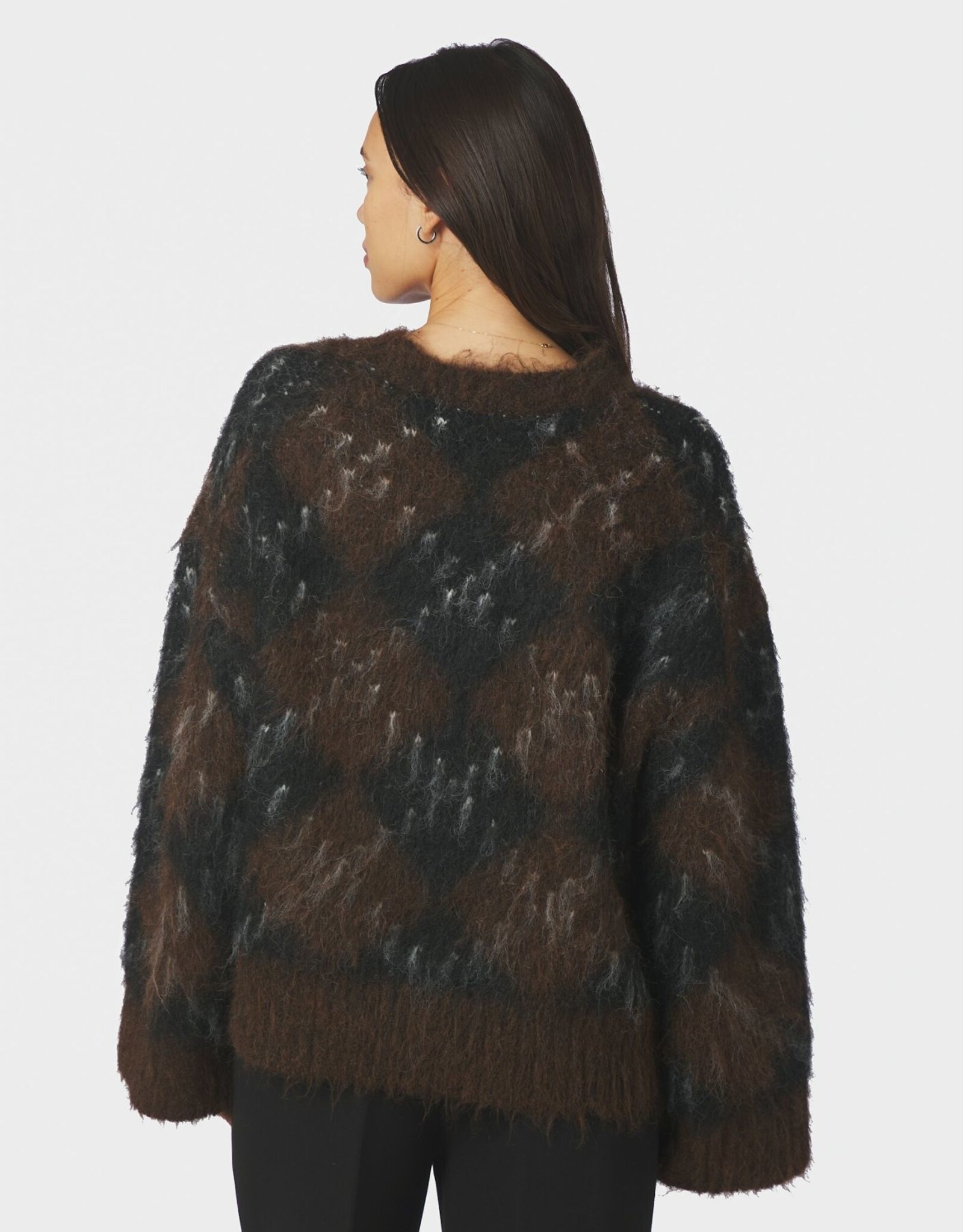 Pull Check 'Roeme' - Dark Brown - Neo Noir