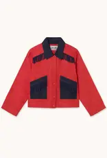 The Tiny Big Sister Jacket 'Bicolor' - Dark Red - The Tiny Big Sister
