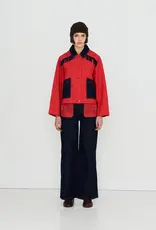 The Tiny Big Sister Jacket 'Bicolor' - Dark Red - The Tiny Big Sister