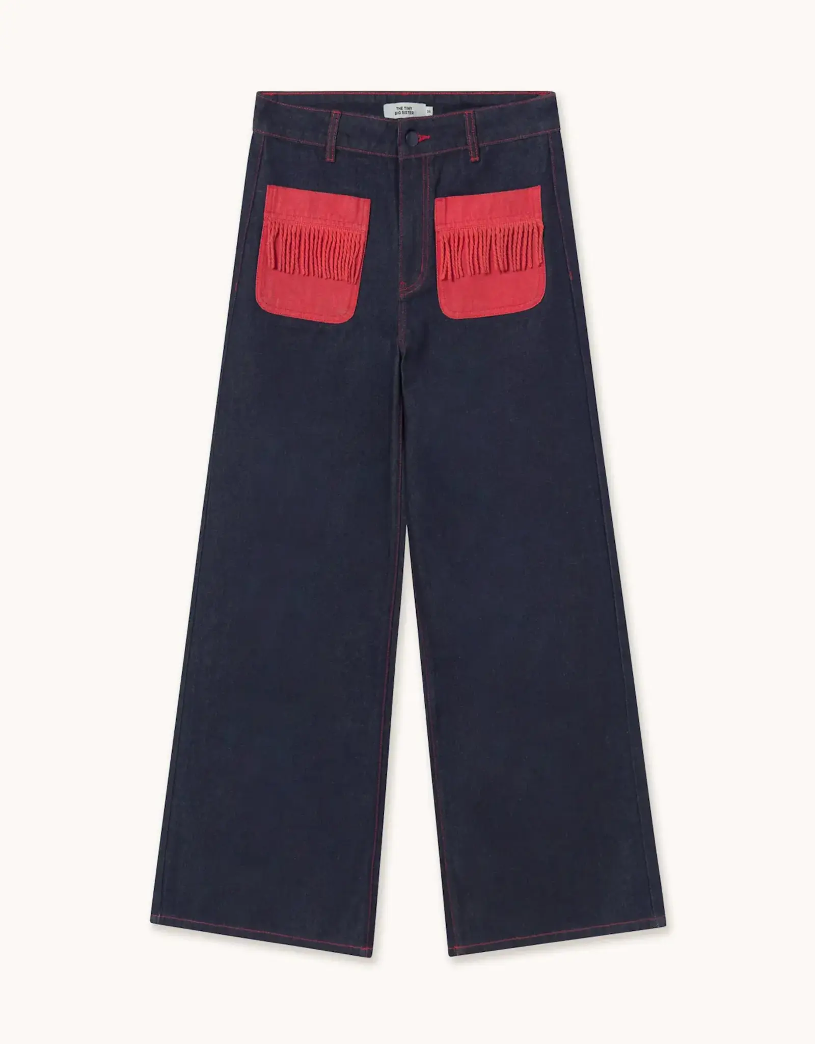The Tiny Big Sister Jeans 'Bicolor' - Navy - The Tiny Big Sister