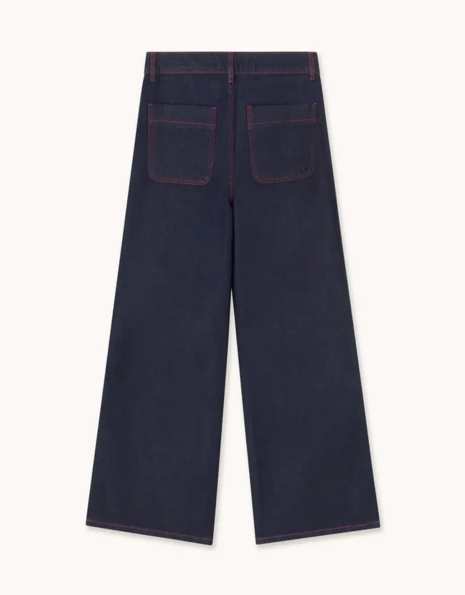 The Tiny Big Sister Jeans 'Bicolor' - Navy - The Tiny Big Sister