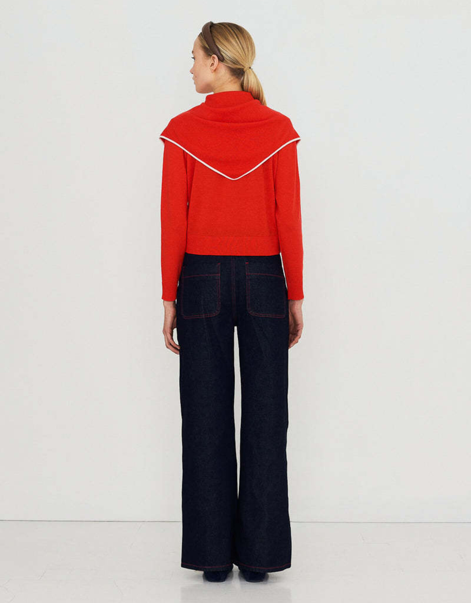 The Tiny Big Sister Jeans 'Bicolor' - Navy - The Tiny Big Sister
