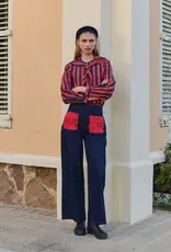 The Tiny Big Sister Jeans 'Bicolor' - Navy - The Tiny Big Sister