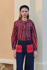 The Tiny Big Sister Jeans 'Bicolor' - Navy - The Tiny Big Sister