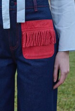 The Tiny Big Sister Jeans 'Bicolor' - Navy - The Tiny Big Sister