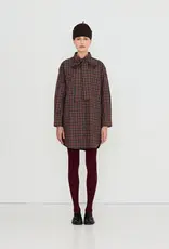 The Tiny Big Sister Jurk 'Check Bow Neck' - Raven - The Tiny Big Sister