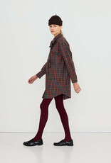 The Tiny Big Sister Jurk 'Check Bow Neck' - Raven - The Tiny Big Sister
