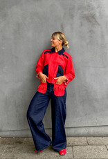 The Tiny Big Sister Jeans 'Bicolor' - Navy - The Tiny Big Sister