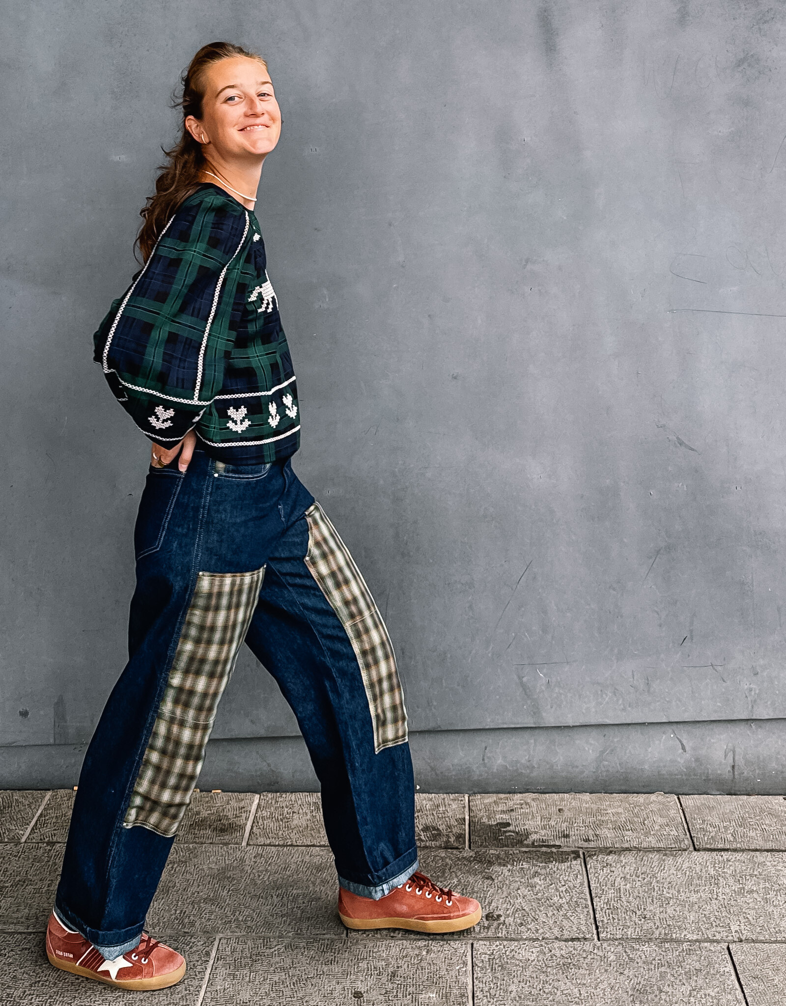 Hod Paris Jeans 'Bart Ecossais' - Brut - Hod Paris