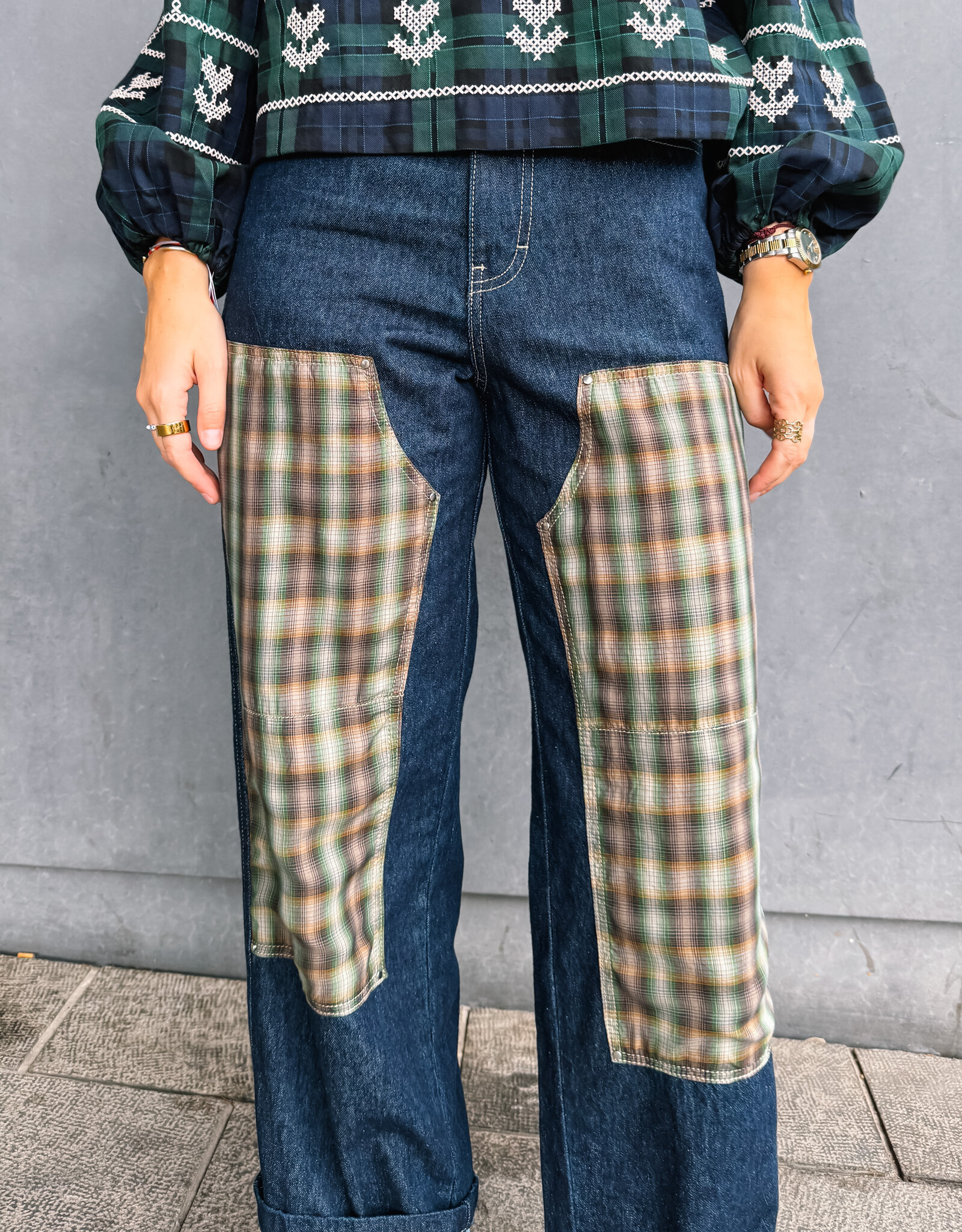 Hod Paris Jeans 'Bart Ecossais' - Brut - Hod Paris