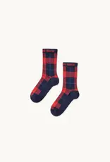 The Tiny Big Sister Socks 'Checks' - Navy - The Tiny Big Sister