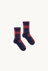 The Tiny Big Sister Socks 'Checks' - Navy - The Tiny Big Sister