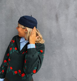 The Tiny Big Sister Hat 'Wool' - Navy - The Tiny Big Sister