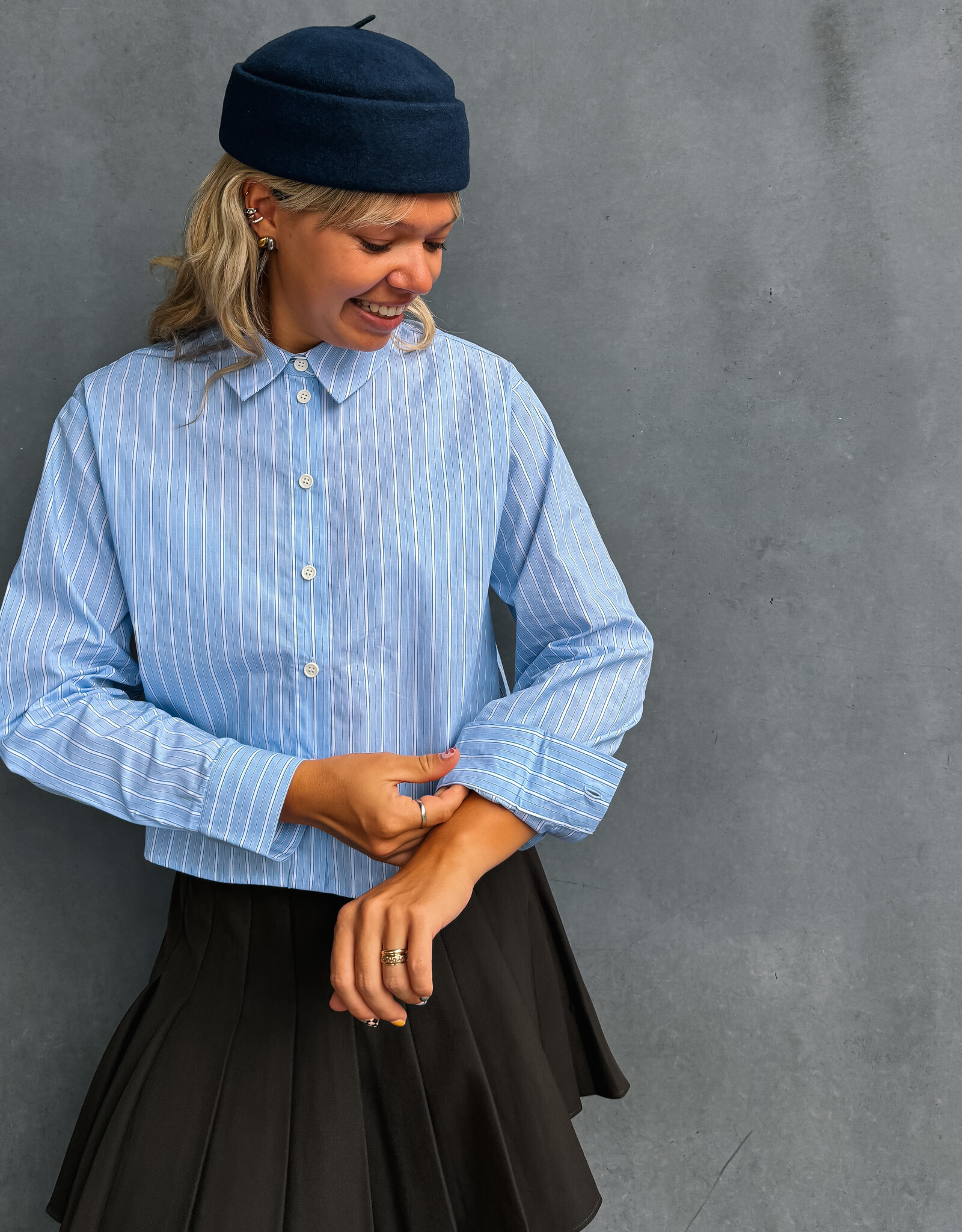 Lollys Laundry Blouse 'Marina' - Light Blue - Lollys Laundry