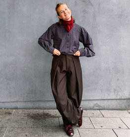 Broek 'Lucille' - Dark Brown - Neo Noir