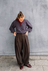 Broek 'Lucille' - Dark Brown - Neo Noir