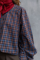 Laure+Max Blouse 'Cassandra' - Brown&Blue Check - Laure+Max