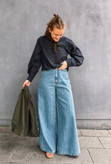 Laure+Max Blouse 'Cassandra' - Navy&Green Check - Laure+Max