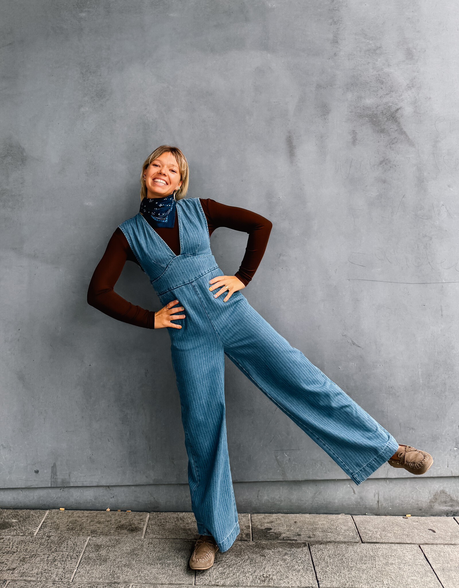 Laure+Max Jumpsuit 'Odina' - Denim Stripes - Laure+Max
